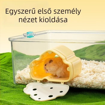 Hamster menekülőház, ABS, beltéri használatra, rajzfilm stílus, pihenés és elrejtőzés