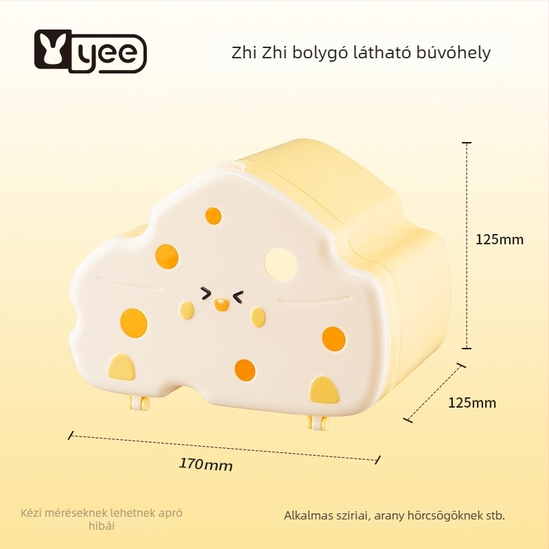 Hamster menekülőház, ABS, beltéri használatra, rajzfilm stílus, pihenés és elrejtőzés
