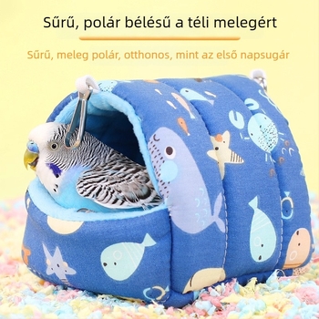Háromszög alakú, függő meleg hálófészek kisállatok számára: Sugar glider, hamster, hedgehog, squirrel, golden hamster