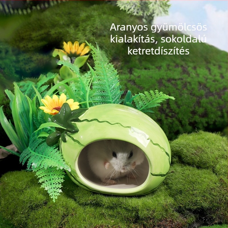 Hörcsög kerámia fészek – kerek alakú, vízálló, beltéri használatra, márka Fulebeite, modell C039021