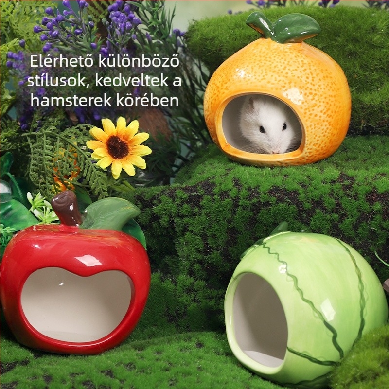 Hörcsög kerámia fészek – kerek alakú, vízálló, beltéri használatra, márka Fulebeite, modell C039021