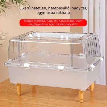 Hörcsög ketrec – műanyag, egész éves használatra, hörcsögöknek