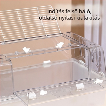 Hörcsög ketrec – műanyag, egész éves használatra, hörcsögöknek