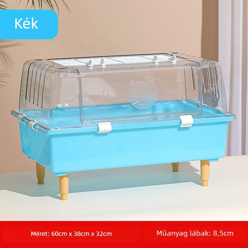 Hörcsög ketrec – műanyag, egész éves használatra, hörcsögöknek