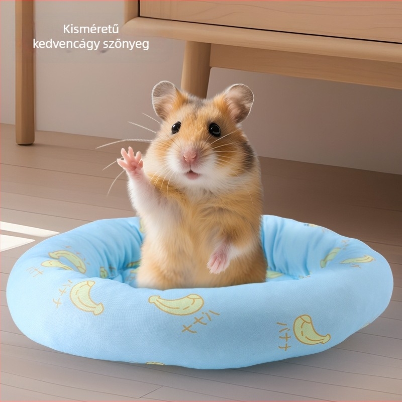 Hűsítő hörcsögfészek, könnyű, kör alakú kialakítás, hűtő matrac