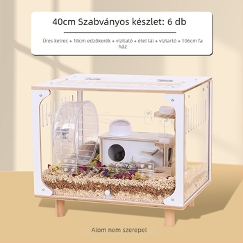 Fából készült hörcsög ketrec, négy évszakos használat, márka Add Card