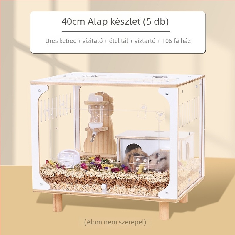 Fából készült hörcsög ketrec, négy évszakos használat, márka Add Card