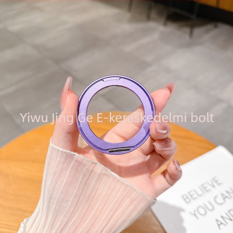 Universális alumínium telefon tartó 360°-os forgással, ragasztó rögzítés és vezeték nélküli töltés