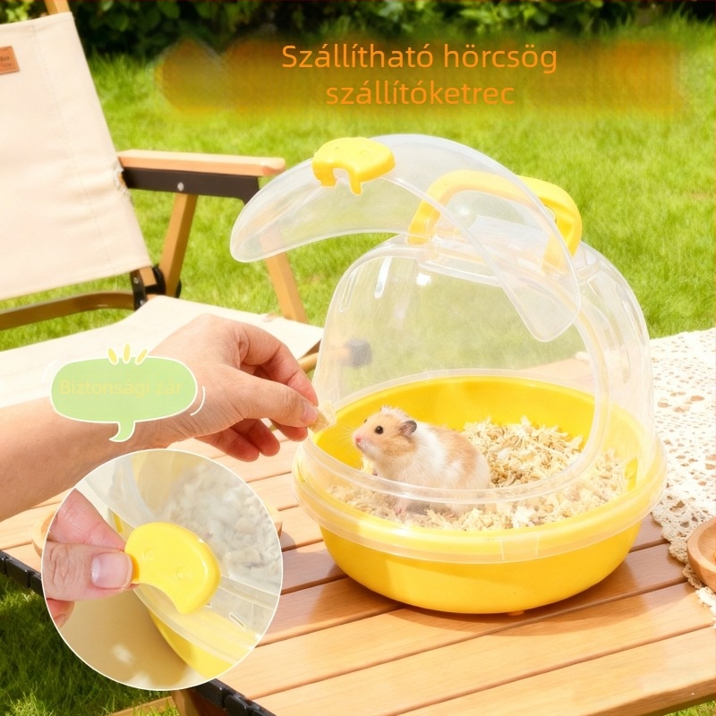 Hamster kültéri ketrec – hordozható, lélegző, könnyű; PP anyag; gömb alakú