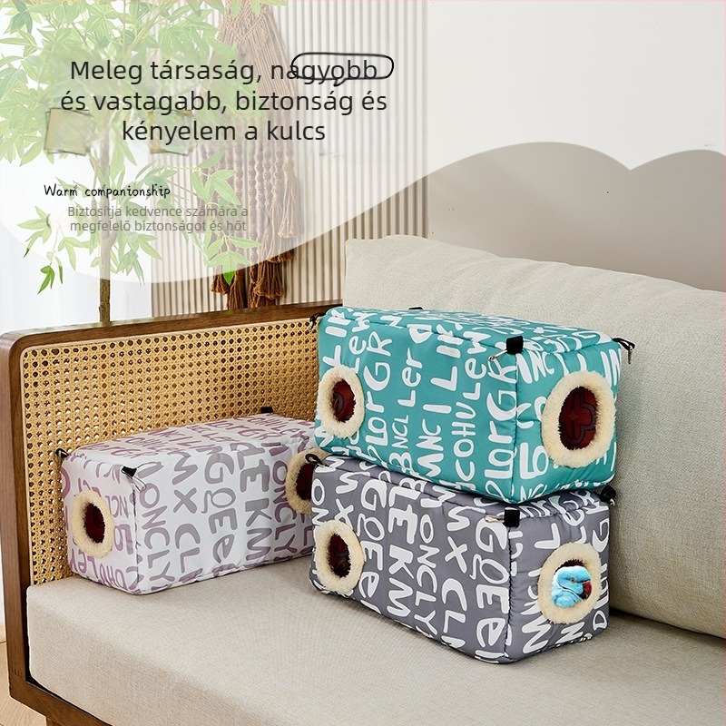 Textil fészek Hörcsögöknek és kisállatoknak — Beibei Pets, Anyag: Szövet, Alkalmas: Hörcsög