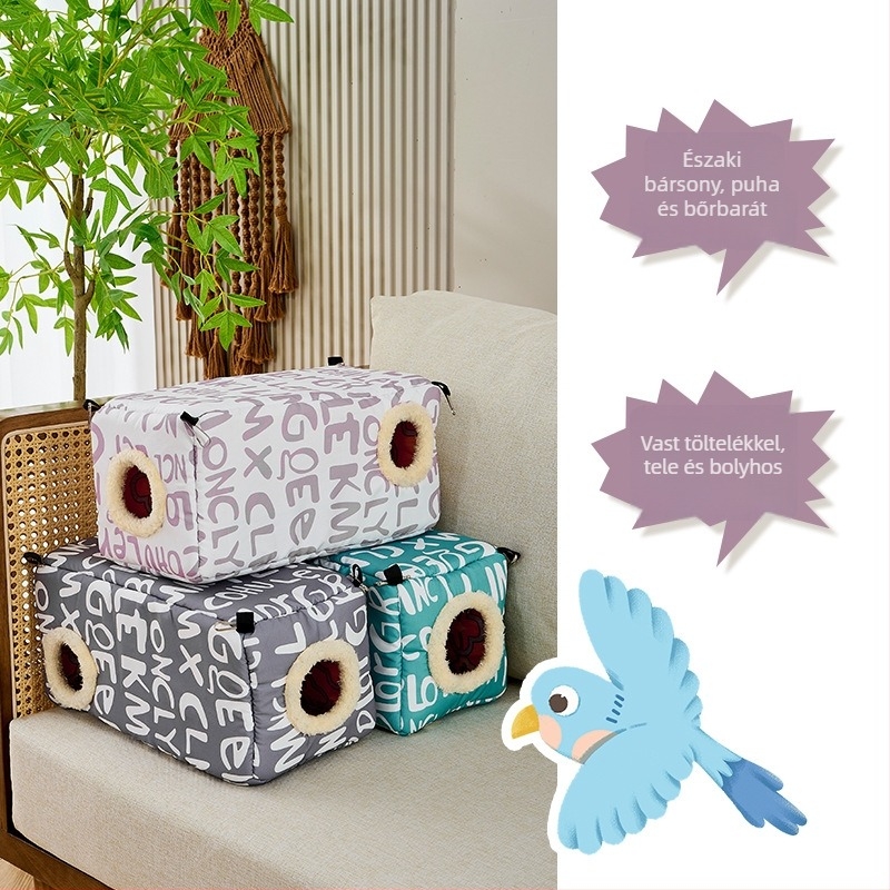 Textil fészek Hörcsögöknek és kisállatoknak — Beibei Pets, Anyag: Szövet, Alkalmas: Hörcsög