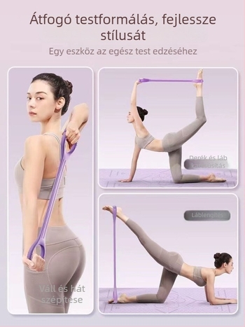 Nyolcas alakú latex ellenállás-szalag hátedzéshez és vállnyitáshoz