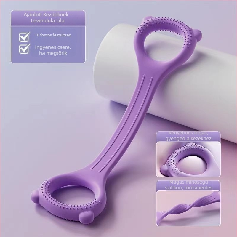 Nyolcas alakú latex ellenállás-szalag hátedzéshez és vállnyitáshoz