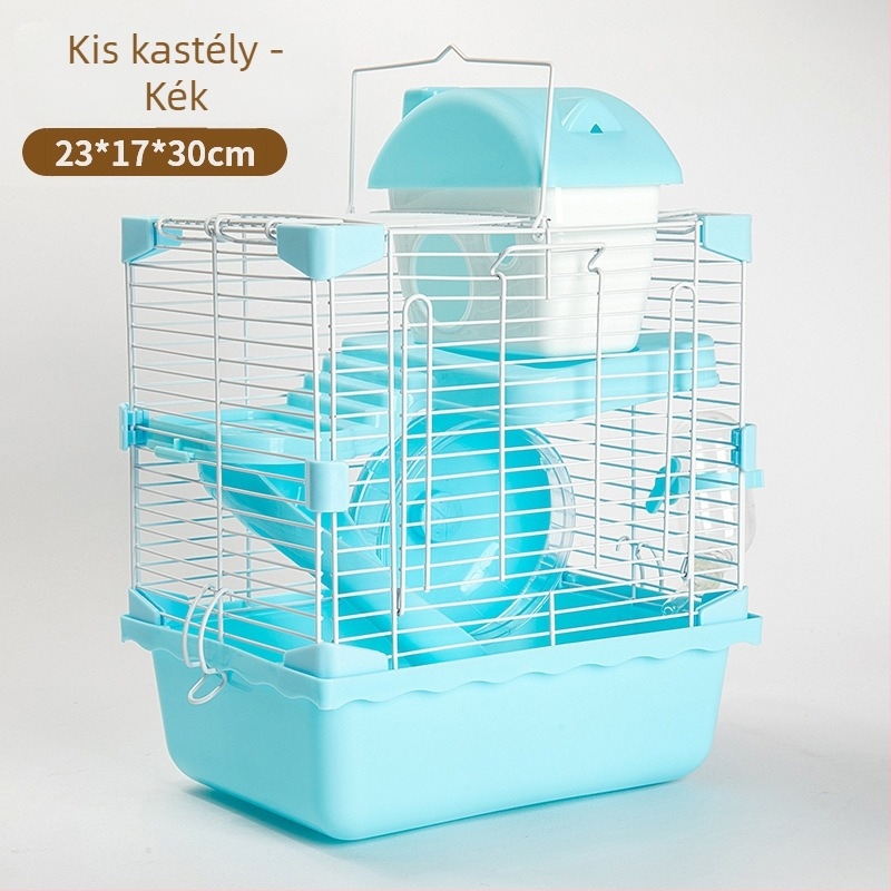 Hamsterketrec kastéllyal, két szintes — műanyag; Eredet: Quanzhou, Fujian; Márka: Son Favorite; Hámsternek; Minden évszakban alkalmas.