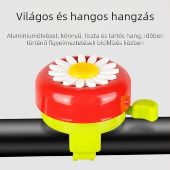 Gyerekeknek való kerékpár csengő – vas testű, márka Huitou / M·HUITTO, modell MZC-0017, hagyományos csengő