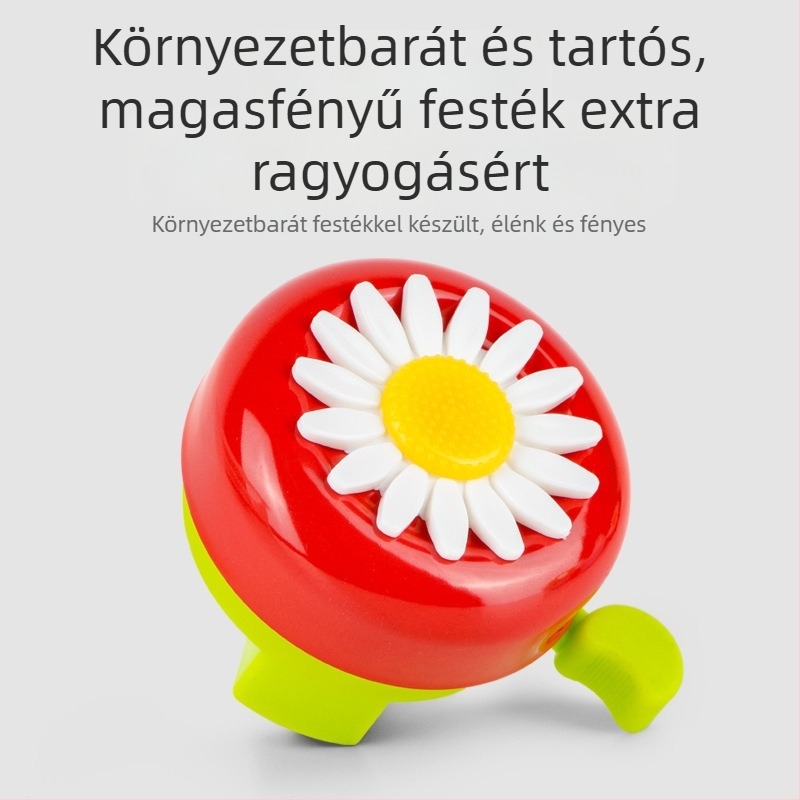 Gyerekeknek való kerékpár csengő – vas testű, márka Huitou / M·HUITTO, modell MZC-0017, hagyományos csengő