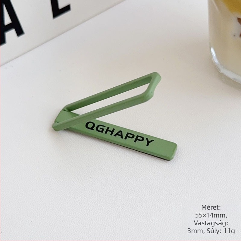 Fém összecsukható hátoldali tartó telefontokhoz — ragasztóval rögzíthető kiegészítő, hordozható, ultra vékony, általános kompatibilitás