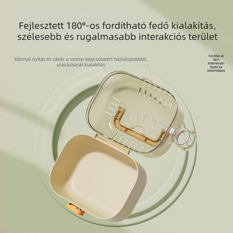 Hordozható utazó hörcsögketrec, biztonságos és menekülésbiztos, kompakt kisállat-hordozó, jó szellőzés