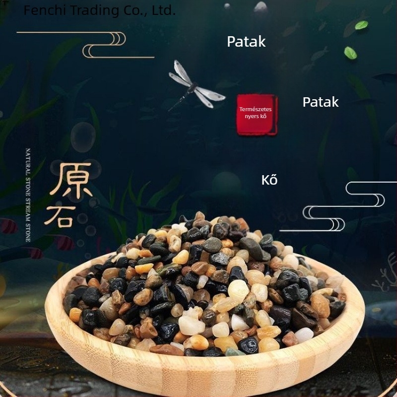 Akvárium aljzatához, patak-stílusú tájkép dekorációhoz, kavicsok teknős-akváriumhoz, előmosott kavicsok