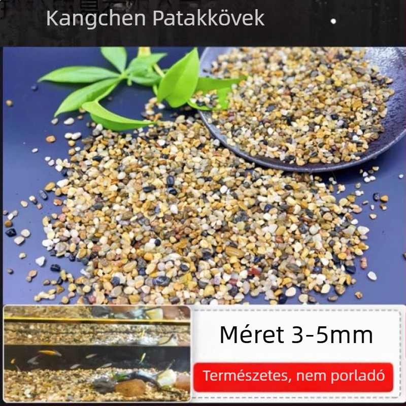 Akvárium aljzatához, patak-stílusú tájkép dekorációhoz, kavicsok teknős-akváriumhoz, előmosott kavicsok