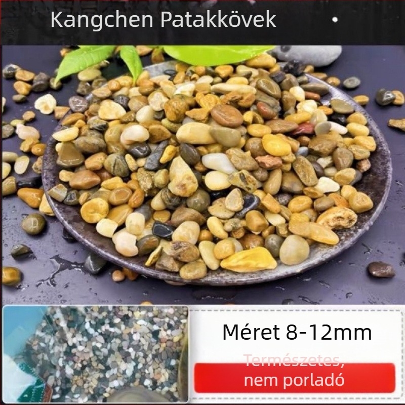 Akvárium aljzatához, patak-stílusú tájkép dekorációhoz, kavicsok teknős-akváriumhoz, előmosott kavicsok