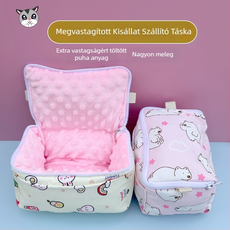 Hamster szállító táska, pamut anyagból, nem importált, hamster számára