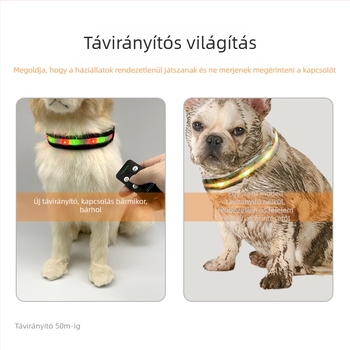 Kutyanyakörv – nylon, csíkos minta, univerzális kompatibilitás