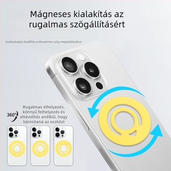 MagSafe mágneses kör gyűrűtartó mobiltelefonhoz folyékony szilikonból – univerzális, testreszabható, Lucky márka