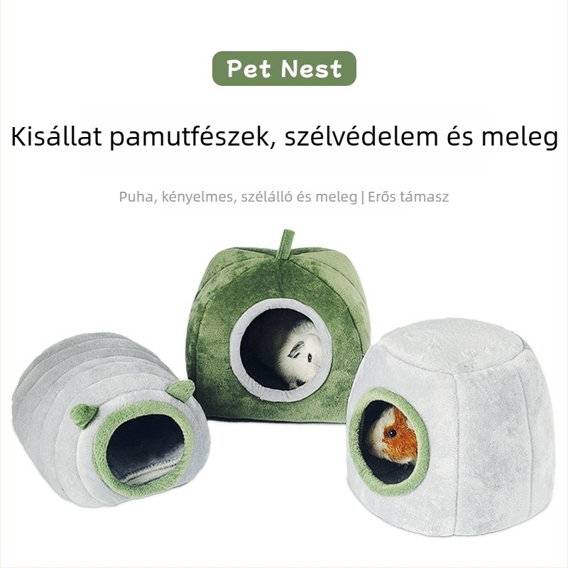 Hamster pamutfészek, kerek, beltéri használatra, vízálló — Kisállatok számára