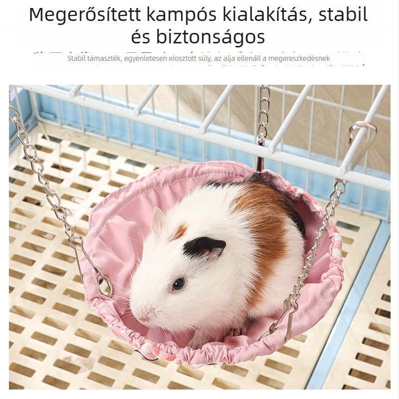 Minden évszakban használható vízálló hörcsög-függőágy és mini fészek – könnyen tisztítható, alkalmas hörcsögre, Sugar Gliderre és madarakra