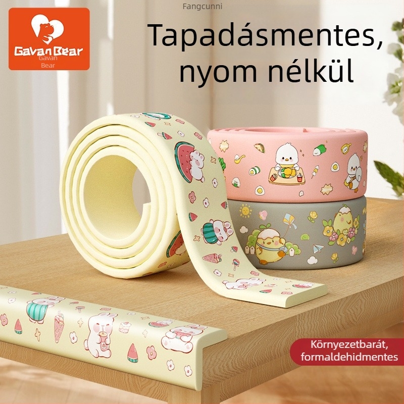 Baba sarokvédő asztalhoz, puha párnázású sarkvédő, ütésvédő