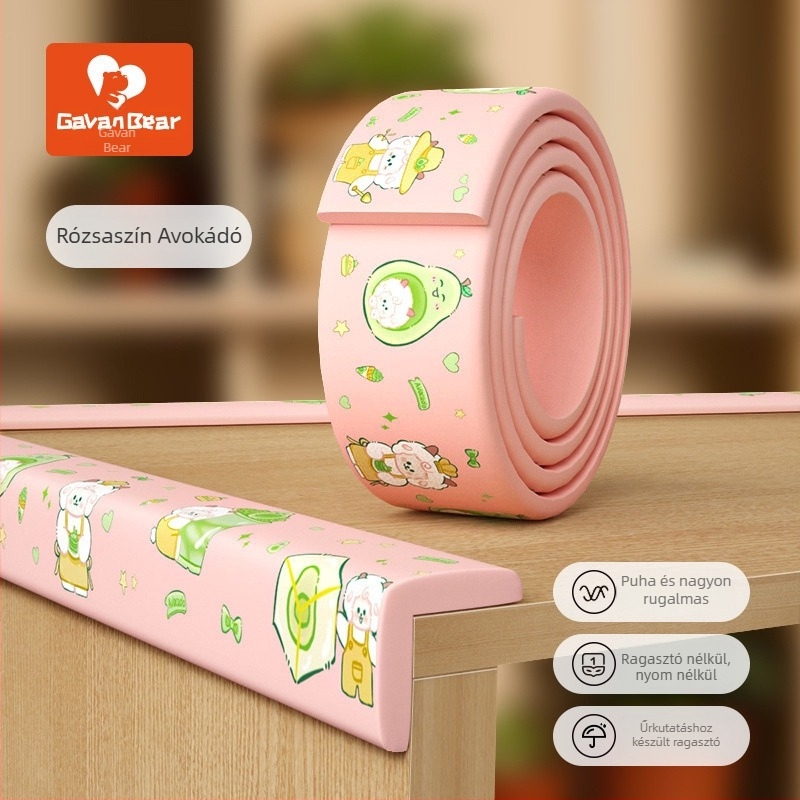 Baba sarokvédő asztalhoz, puha párnázású sarkvédő, ütésvédő