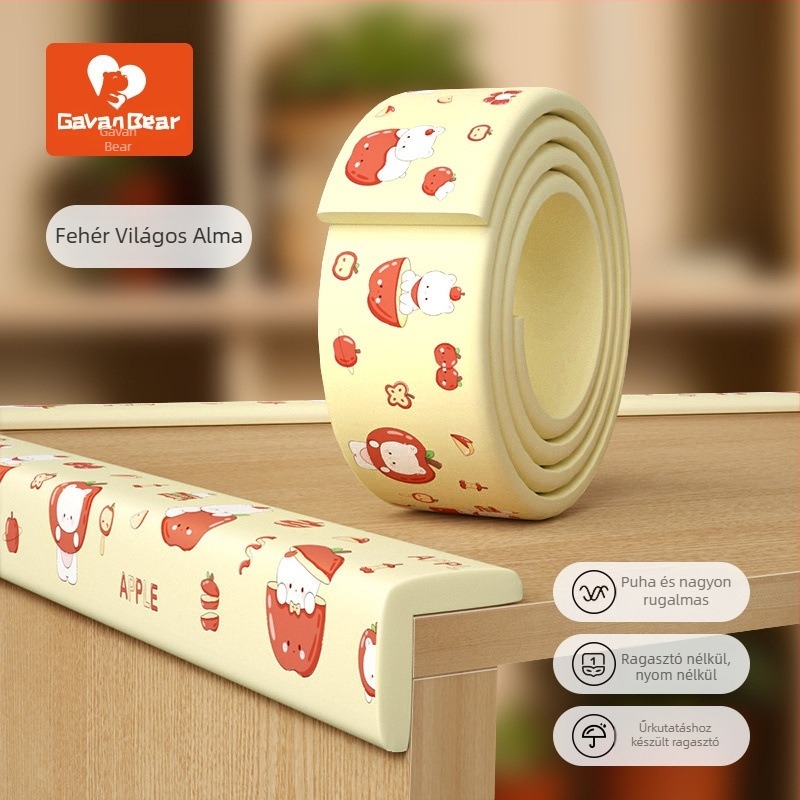 Baba sarokvédő asztalhoz, puha párnázású sarkvédő, ütésvédő