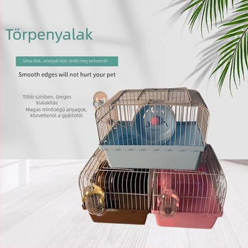 Hörcsög ketrec – műanyag, nagy villa-kastély, négy évszakos, hörcsögök számára, Ha Whale Bear
