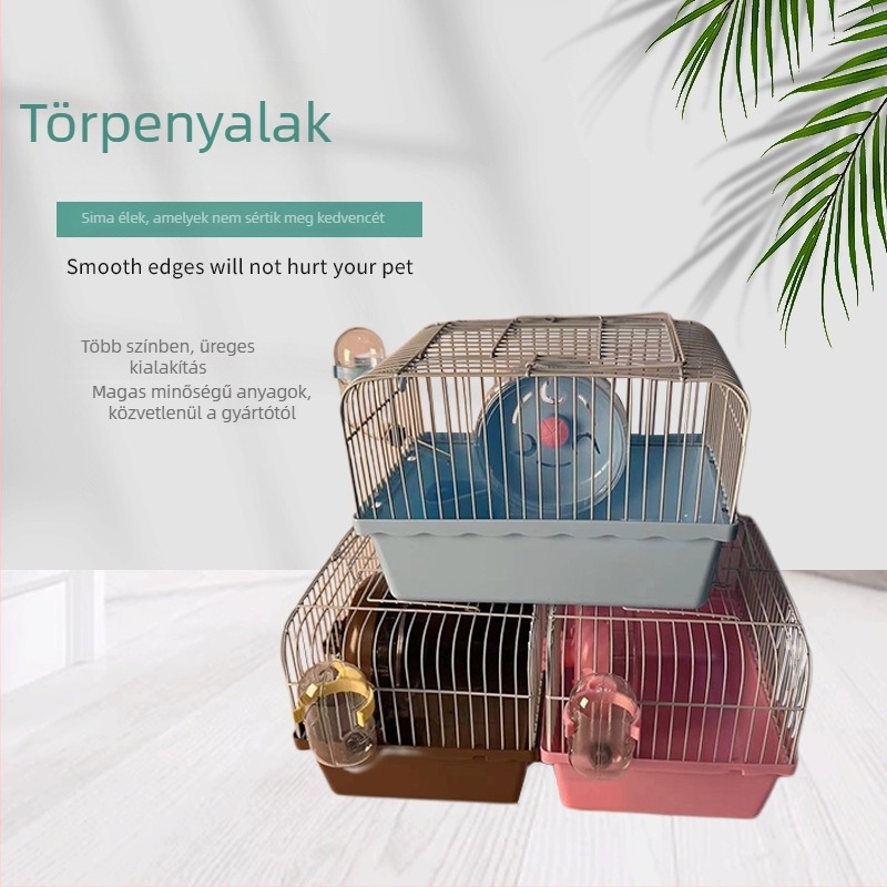 Hörcsög ketrec – műanyag, nagy villa-kastély, négy évszakos, hörcsögök számára, Ha Whale Bear