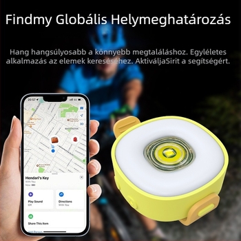 Háziállatok éjszakai fényes helymeghatározó — klipsz, USB-C, 150 mAh akkumulátor, 15 m hatótávolság, PVC/szilikon/ABS, 70 dB csengő, TX23