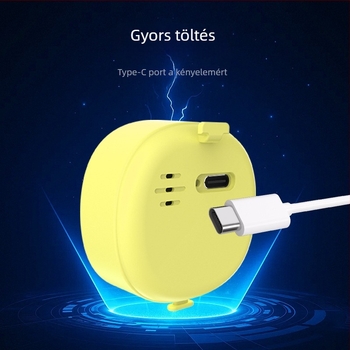 Háziállatok éjszakai fényes helymeghatározó — klipsz, USB-C, 150 mAh akkumulátor, 15 m hatótávolság, PVC/szilikon/ABS, 70 dB csengő, TX23