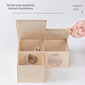 Hörcsög fa ház – anyag: fa, egész éves használatra, márka Home small pet