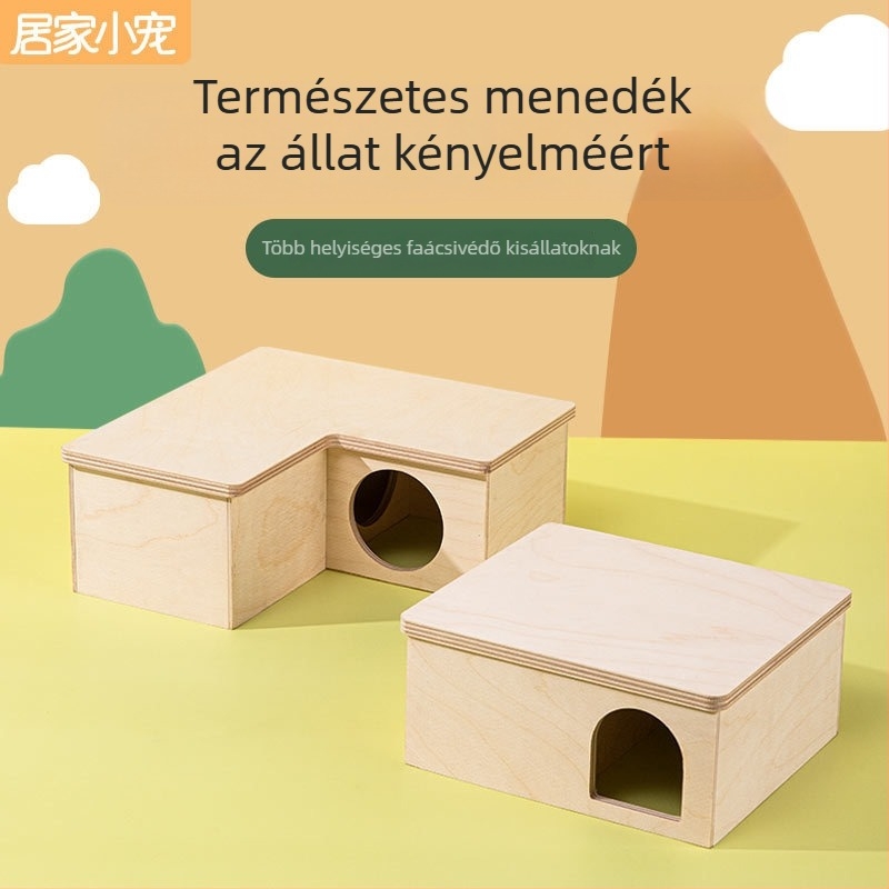 Hörcsög fa ház – anyag: fa, egész éves használatra, márka Home small pet