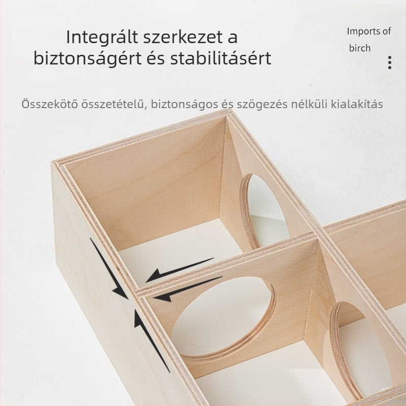 Hörcsög fa ház – anyag: fa, egész éves használatra, márka Home small pet