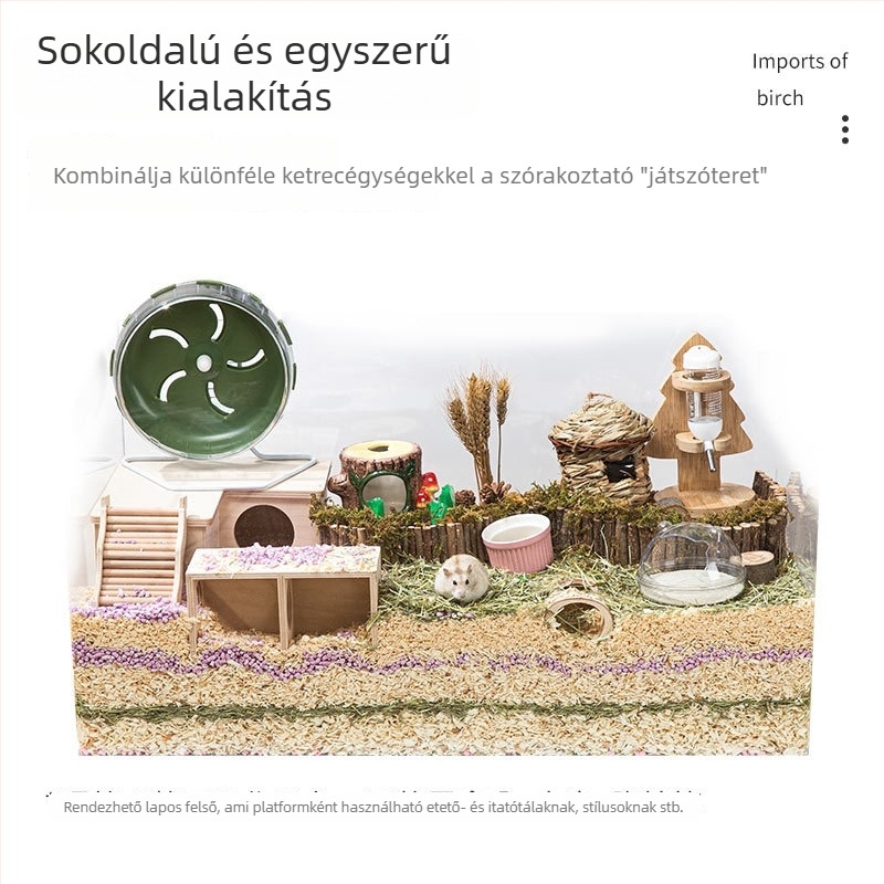 Hörcsög fa ház – anyag: fa, egész éves használatra, márka Home small pet