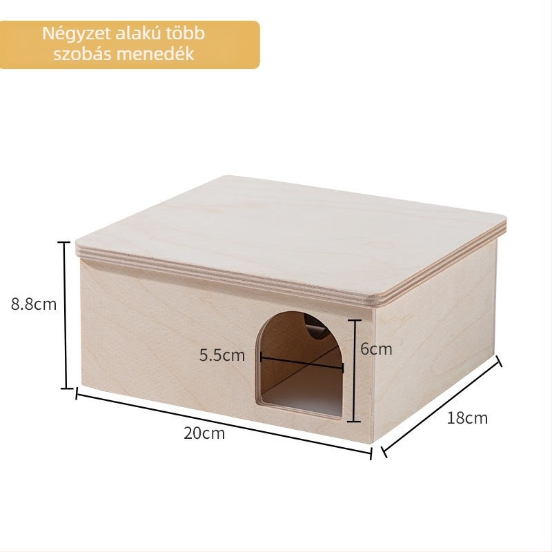 Hörcsög fa ház – anyag: fa, egész éves használatra, márka Home small pet