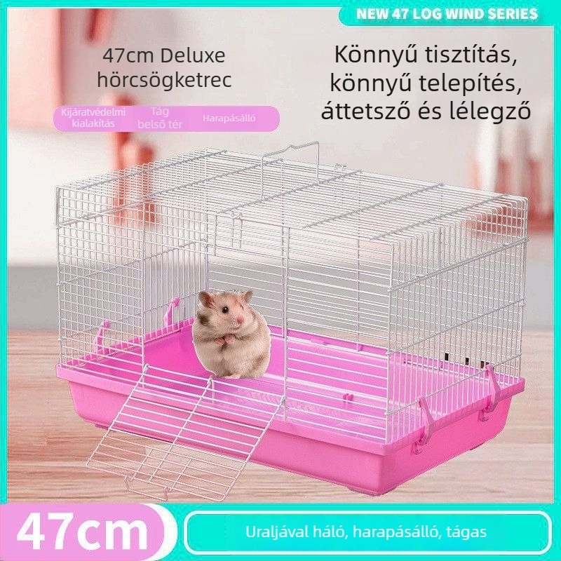hörcsögketrec, műanyag, téglalap alakú, hordozható, beltéri és kültéri használatra