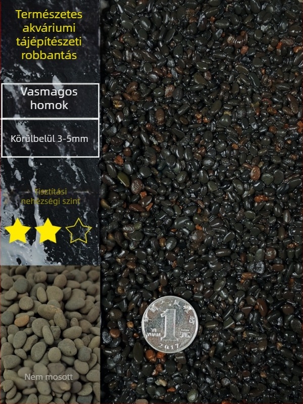 Akváriumi aljzatkő dekorációhoz használt homok, 20,1 kg-os zacskó, 500 g, hazai termék