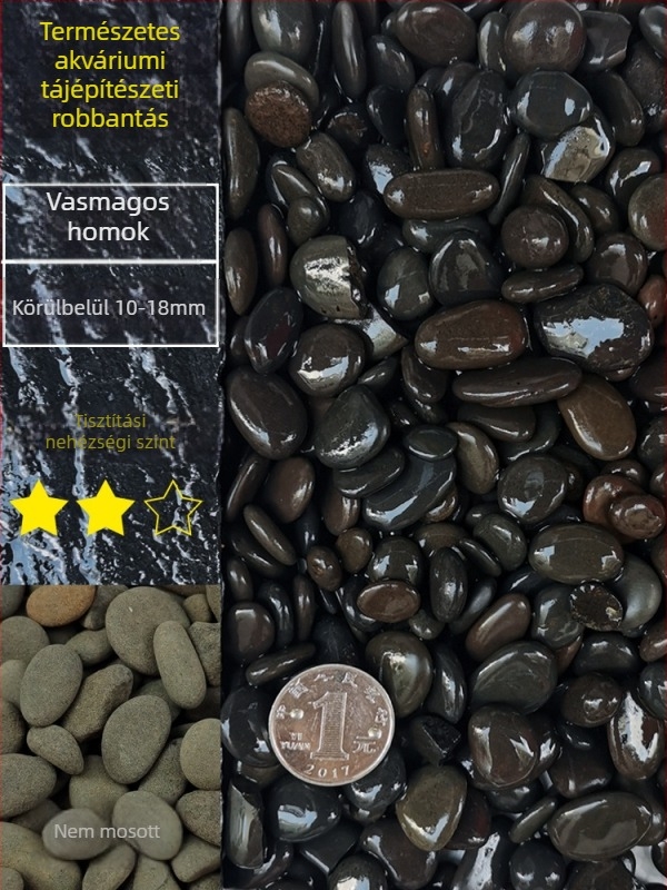 Akváriumi aljzatkő dekorációhoz használt homok, 20,1 kg-os zacskó, 500 g, hazai termék