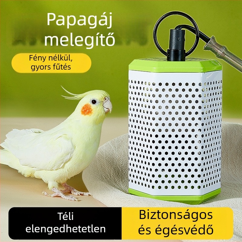 YEE kerámia madármelegítő lámpa papagájketrechez – szigetelő doboz, téli fűtés (Márka: YEE)
