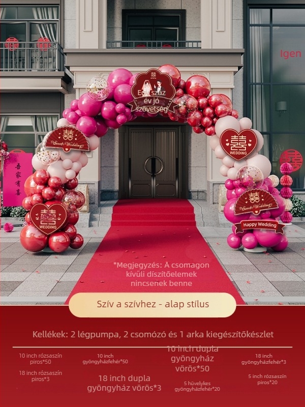 Esküvői ballonív – Anyag: Papír; Forma: farokgömb; Ballon típus: földre eső; Márka: Default item; Kategória: Lufi