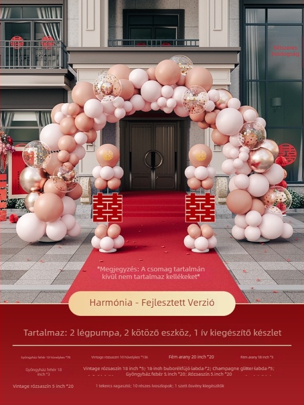 Esküvői ballonív – Anyag: Papír; Forma: farokgömb; Ballon típus: földre eső; Márka: Default item; Kategória: Lufi