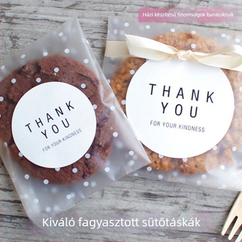 Öntapadós matt átlátszó csomagoló taska pöttyös mintával ékszerek, sütemények és édességek számára - offset nyomás, testreszabható, eredet: Jinhua, Zhejiang