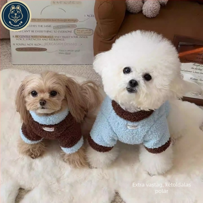 Kis méretű háziállatok ruházata — Teddy, Bichon Frise, Poodle, Yorkshire Terrier, Pomeranian, őszi–téli stílus